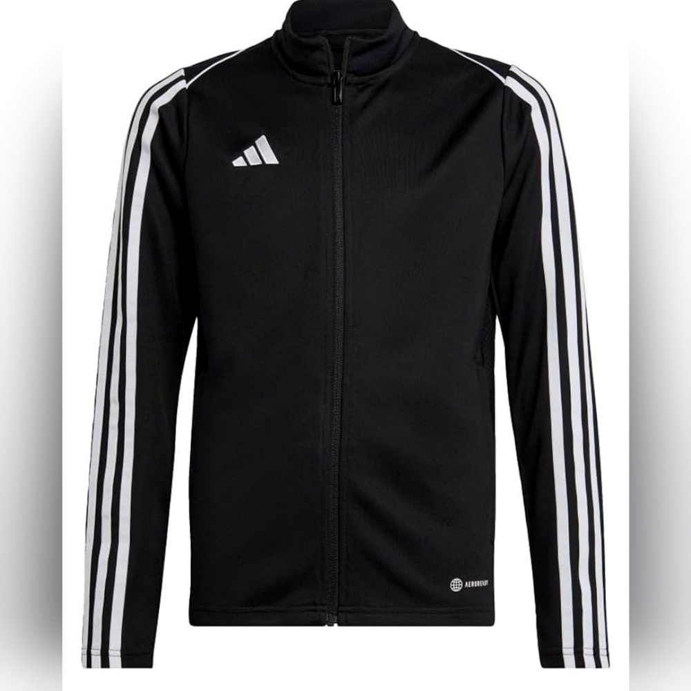 NWT Adidas Aeroready,Black,large men training jacket, 3 stripes,